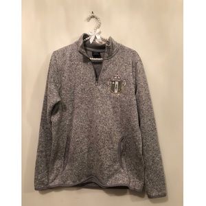 Delta Zeta Charles River Quarter Zip Fleece Jacket